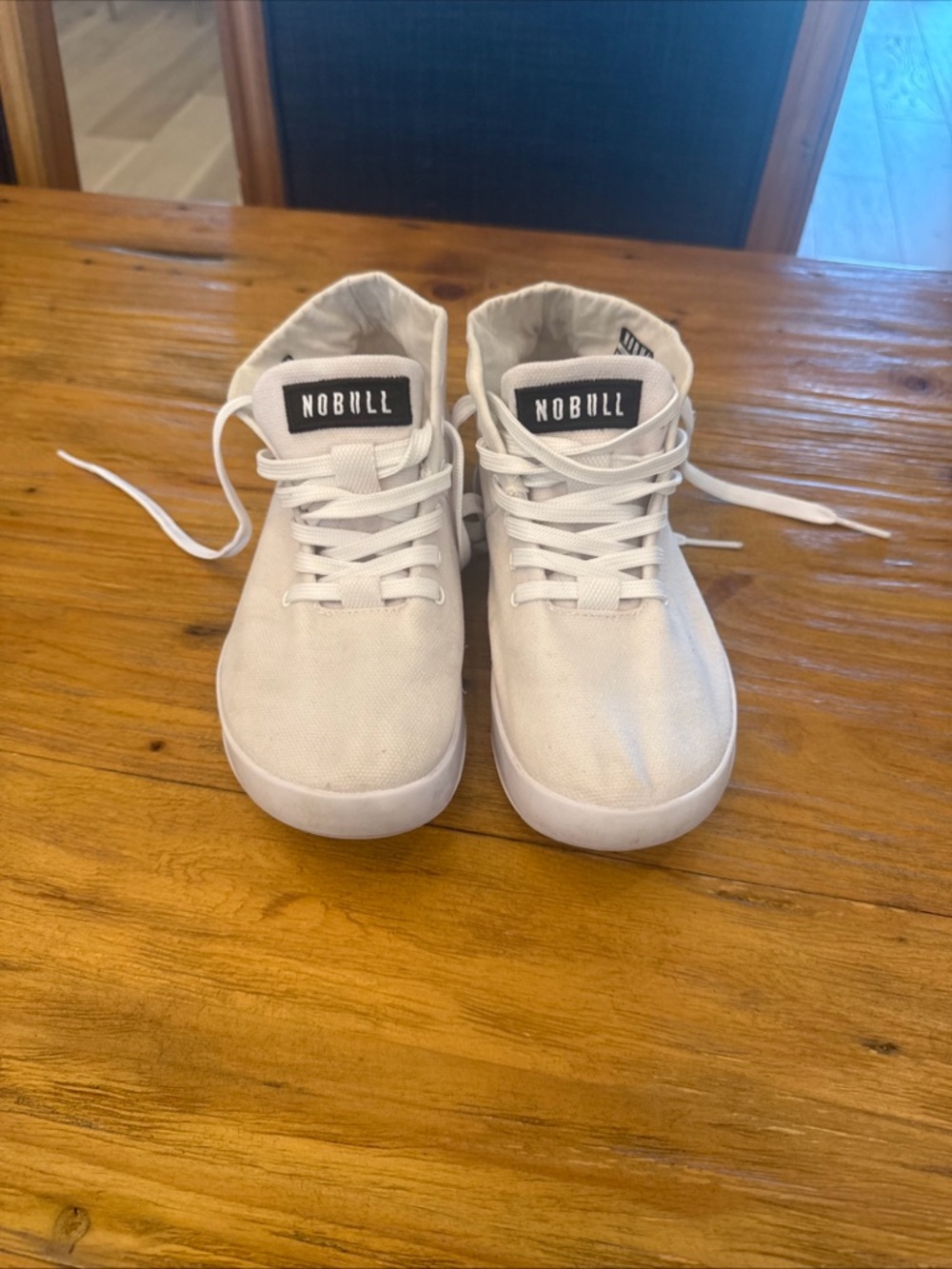 NOBULL unisex White High-Top Canvas Sneakers - Picture 3 of 6